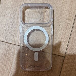 Case-Mate Silver Glitter Phone Case